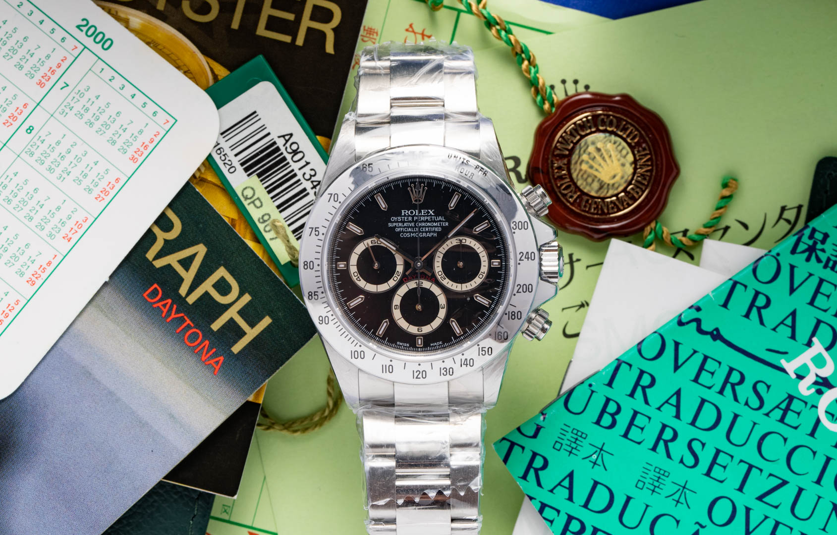 NOS 1999 Rolex Ref. 16520 Daytona Fog City